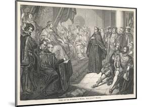 Martin Luther at the Diet of Worms-null-Mounted Art Print