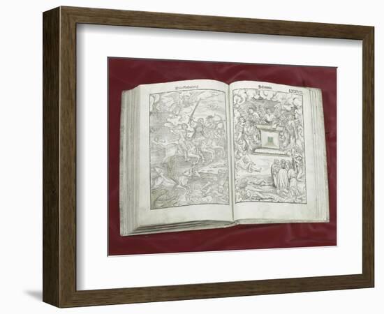 Martin Luther Bible: Four Horsemen of Apocalypse-null-Framed Giclee Print