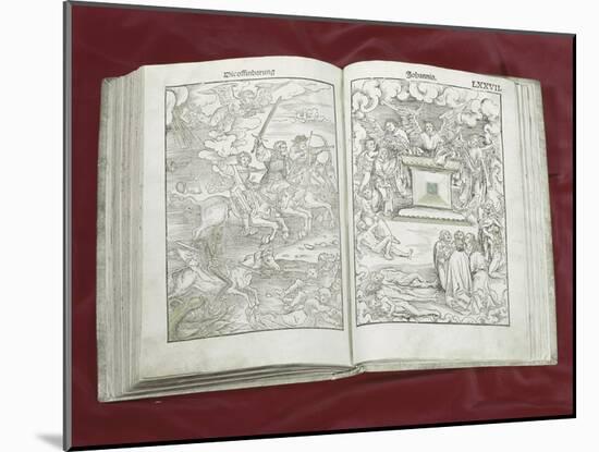 Martin Luther Bible: Four Horsemen of Apocalypse-null-Mounted Giclee Print