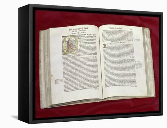 Martin Luther Bible: St. Luke's Gospel-null-Framed Stretched Canvas