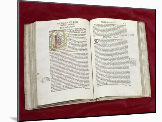 Martin Luther Bible: St. Luke's Gospel-null-Mounted Giclee Print