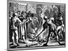 Martin Luther Burning the Papal Bull, 1520-null-Mounted Giclee Print