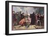 Martin Luther Burning the Papal Bull-Carl Friedrich Lessing-Framed Giclee Print