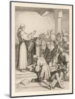 Martin Luther Delivers His Baccalaureate Lecture-Gustav Konig-Mounted Art Print