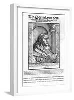 Martin Luther, German Protestant Reformer, 1522-null-Framed Giclee Print