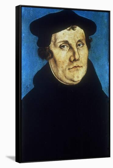 Martin Luther, German Protestant Reformer, C1529-Lucas Cranach the Elder-Framed Stretched Canvas