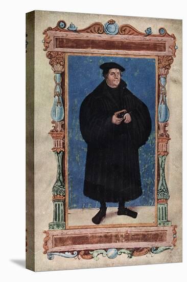 Martin Luther, German Theologian and Augustinian Monk, 19th Century-null-Stretched Canvas