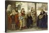 Martin Luther Im Kreise Seiner Familie Musizierend (Mit Cranach Und Melanchthon)-Ernst Hildebrandt-Stretched Canvas
