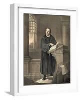 Martin Luther in His Study-null-Framed Giclee Print