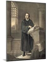 Martin Luther in His Study-null-Mounted Giclee Print