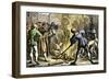 Martin Luther in Wittenberg Burning Pope Leo X's Bull of Excommunication, 1521-null-Framed Giclee Print