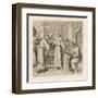 Martin Luther is Sent by Staupitz to the Augustinian Monastery at Meissen in Thuringen-Gustav Konig-Framed Art Print