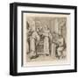 Martin Luther is Sent by Staupitz to the Augustinian Monastery at Meissen in Thuringen-Gustav Konig-Framed Art Print