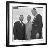 Martin Luther King and Joe Louis, 10 February 1964-null-Framed Photographic Print