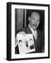 Martin Luther King Holding Photographs of Three Murdered Civil Rights Workers, 1964-null-Framed Photo