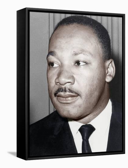 Martin Luther King Jnr, American Black Civil Rights Campaigner, C1968-null-Framed Stretched Canvas