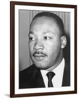 Martin Luther King Jnr, American Black Civil Rights Campaigner, C1968-null-Framed Photographic Print