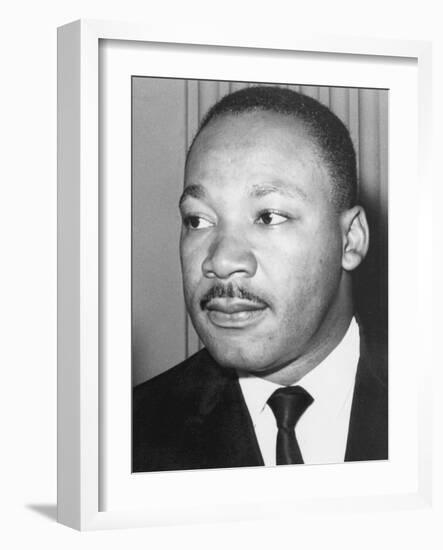 Martin Luther King Jnr, American Black Civil Rights Campaigner, C1968-null-Framed Photographic Print