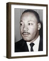 Martin Luther King Jnr, American Black Civil Rights Campaigner, C1968-null-Framed Photographic Print