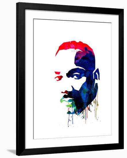 Martin Luther King, Jr. Watercolor-Lora Feldman-Framed Art Print