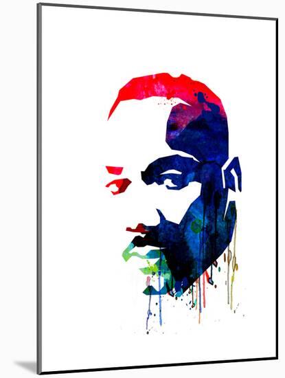 Martin Luther King, Jr. Watercolor-Lora Feldman-Mounted Art Print