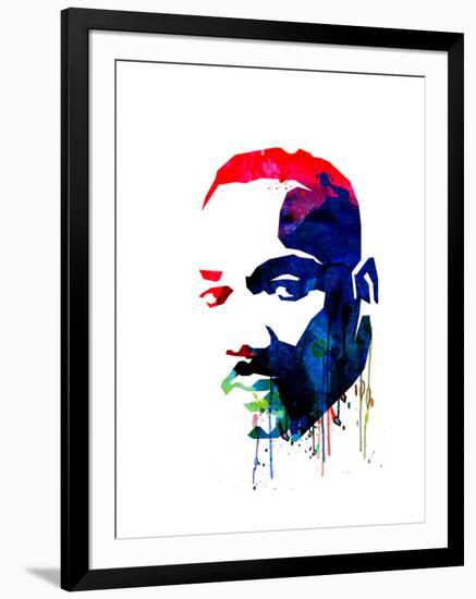 Martin Luther King, Jr. Watercolor-Lora Feldman-Framed Art Print