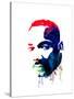 Martin Luther King, Jr. Watercolor-Lora Feldman-Stretched Canvas