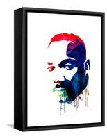 Martin Luther King, Jr. Watercolor-Lora Feldman-Framed Stretched Canvas