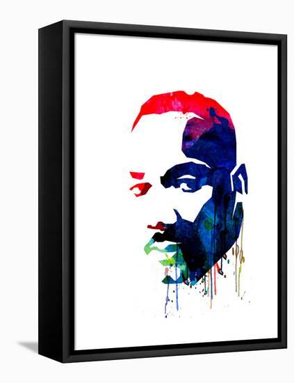 Martin Luther King, Jr. Watercolor-Lora Feldman-Framed Stretched Canvas