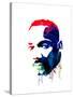Martin Luther King, Jr. Watercolor-Lora Feldman-Stretched Canvas
