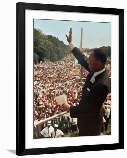 Martin Luther King Jr.-Associated Press-Framed Photographic Print