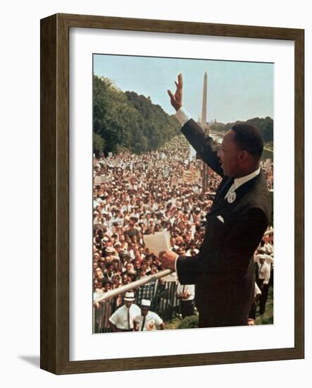 Martin Luther King Jr.-Associated Press-Framed Photographic Print