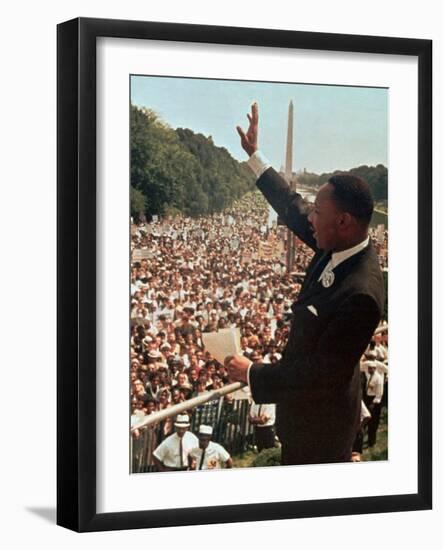 Martin Luther King Jr.-Associated Press-Framed Photographic Print