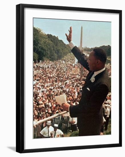 Martin Luther King Jr.-Associated Press-Framed Photographic Print