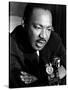 Martin Luther King La Riots-Jim Bourdier-Stretched Canvas
