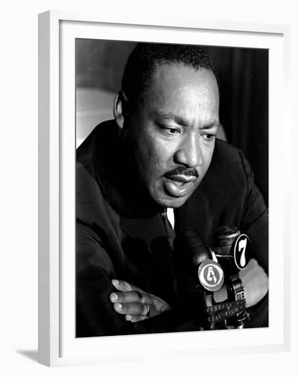 Martin Luther King La Riots-Jim Bourdier-Framed Premium Photographic Print