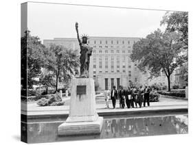 Martin Luther King Leaves Court-Associated Press-Stretched Canvas