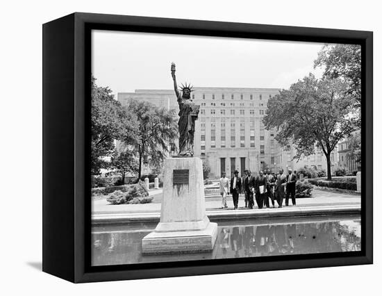 Martin Luther King Leaves Court-Associated Press-Framed Stretched Canvas