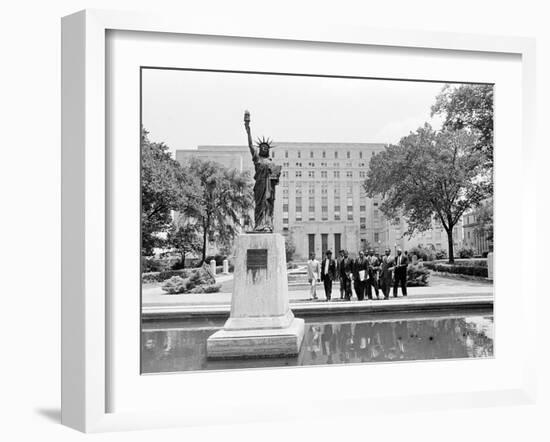 Martin Luther King Leaves Court-Associated Press-Framed Photographic Print