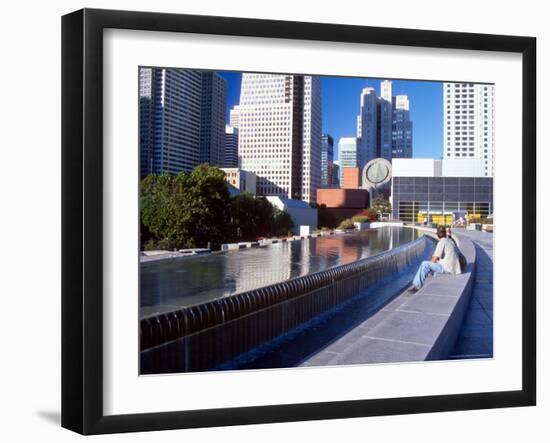 Martin Luther King Memorial Pool, Museum of Modern Art, San Francisco, California, USA-William Sutton-Framed Photographic Print