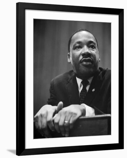 Martin Luther King Press Conference, 1964-Marion S^ Trikosko-Framed Photo