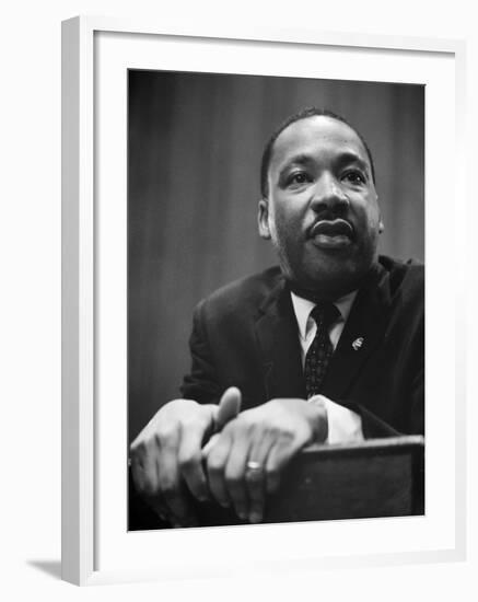 Martin Luther King Press Conference, 1964-Marion S^ Trikosko-Framed Photo