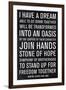 Martin Luther King Speech-Anna Polanski-Framed Art Print