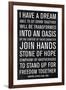 Martin Luther King Speech-Anna Polanski-Framed Art Print