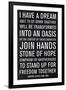 Martin Luther King Speech-Anna Polanski-Framed Art Print