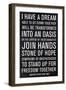 Martin Luther King Speech-Anna Polanski-Framed Art Print