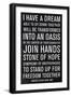 Martin Luther King Speech-Anna Polanski-Framed Art Print