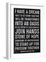 Martin Luther King Speech-Anna Polanski-Framed Art Print