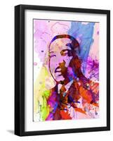 Martin Luther King Watercolor-Anna Malkin-Framed Art Print