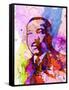 Martin Luther King Watercolor-Anna Malkin-Framed Stretched Canvas